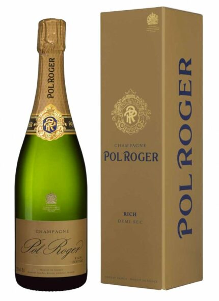 Bouteille de champagne Pol Rocher rich demi sec